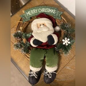 Santa Christmas Wreath